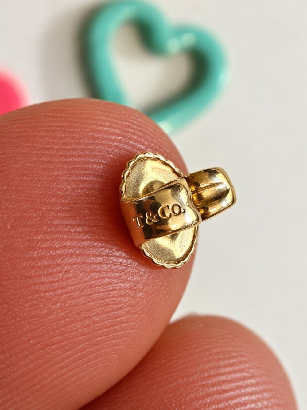 ONE Tiffany & Co. 18k Rose Gold Earring Back